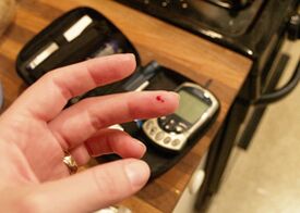 Exame de sangue para glicose - diagnóstico rápido de diabetes mellitus